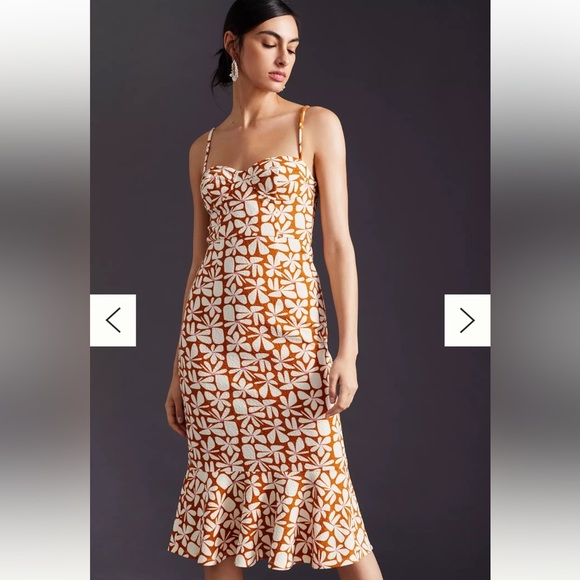 NWOT Hutch by Anthropologie Cinnamon Floral Dress - Picture 1 of 5